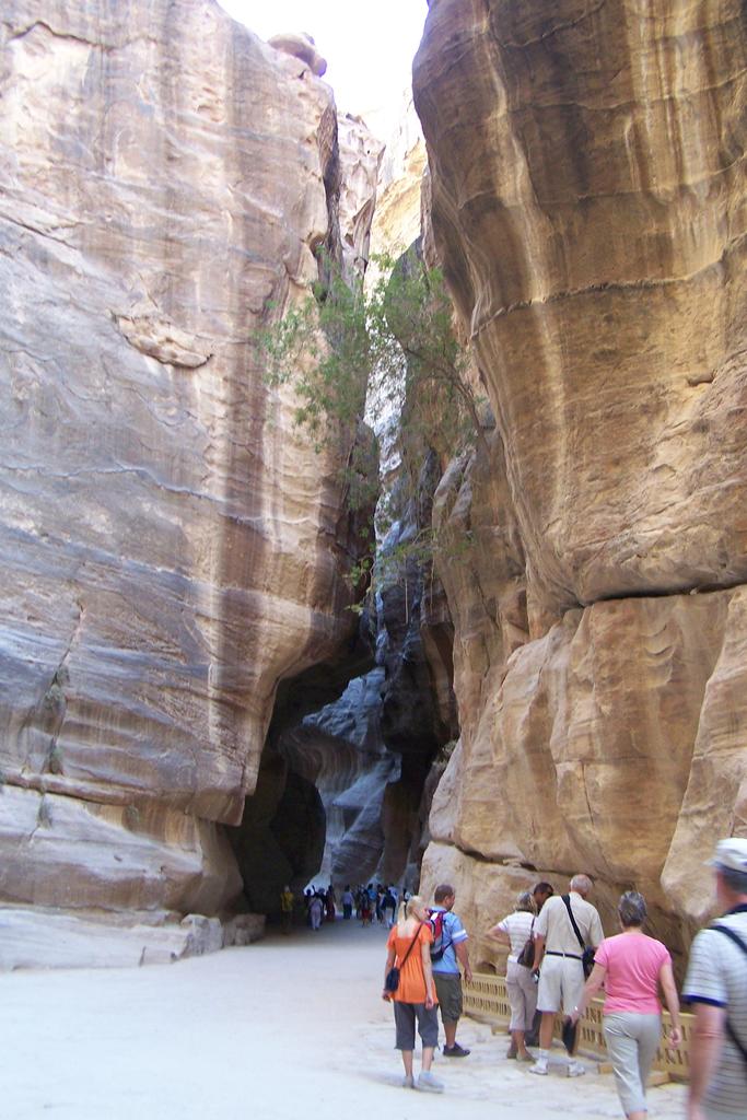 Der Siq, die Eingangsschlucht von Petra